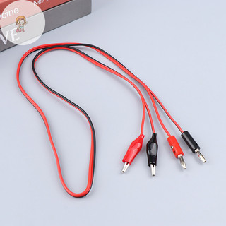 Twe 1Pc Kiểm Tra Nhiều Mét Dẫn Dây Cáp 100cm Hai Đầu Chuối Cắm Vào Cá Sấu Kẹp Đầu Nối Điện DIY Dụng Cụ VN