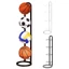 GODD Metal 4 tầng Bóng đá Basketbal Bóng chuyền Giá trưng bày Giá đỡ lưu trữ