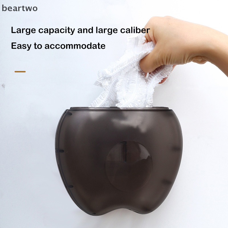 < Beartwo > Hộp đựng túi giữ tươi trong suốt Chống bụi treo tường al Hình trái cây Hộp đựng nắp tắm dùng một lần Đẹp