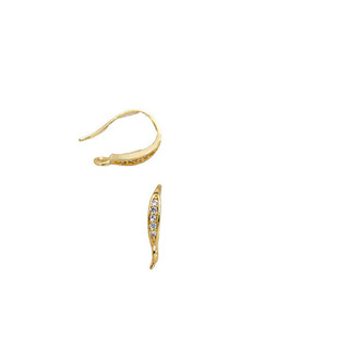 Đồng mạ vàng bảo quản màu nạm Zirconium đơn giản móc tai DIY trang sức thủ công Bông Tai Bông tai phụ kiện chất liệu