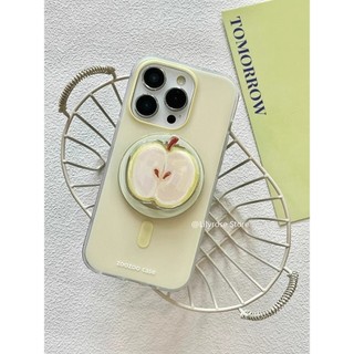 Ốp điện thoại mờ Phoone cho iPhone 15 14 13 12 Pro Max có giá đỡ hút từ tính Vỏ điện thoại di động iPhone Người nổi tiếng Apple xanh dễ thương