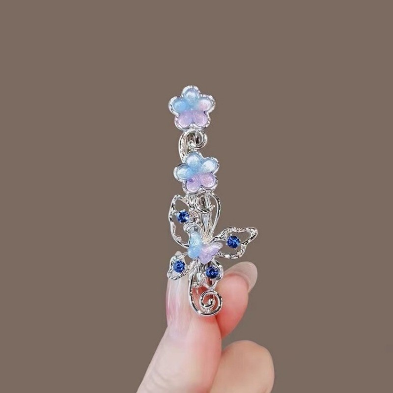 Mauropoli Kẹp mũ/tóc nữ cao cấp đính đá, kẹp bướm, kẹp mỏ vịt, sẵn sàng