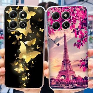 Honor X6b JDY-LX1 JDY-LX2 2024 Vỏ sơn hình mèo khủng long dễ thương HonorX6b X 6B 4G Vỏ điện thoại TPU silicon mềm