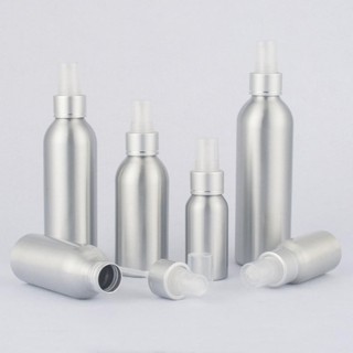 30ml / 50ml / 100ml / 120ml / 150ml / 250ml Chai xịt rỗng bằng nhôm du lịch Mini Nước hoa có thể đổ lại Hộp đựng mỹ phẩm Máy phun sương