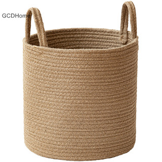 Gcdhome Nhà Tổ Chức Và Bảo Quản Trẻ Em Giỏ Chứa Đồ Cotton Dây Dệt Giỏ Giặt Đồ Lặt Lặt Lặt Sắp Xếp HOT