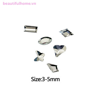 [Beautifulhome] 50 / 100 Chiếc Móng Tay Nghệ Thuật Kim Cương Giả Thủy Tinh Pha Lê Flatback Hình Hỗn Hợp Lấp Lánh DIY Phụ Kiện Làm Móng Tay [Làm Đẹp]