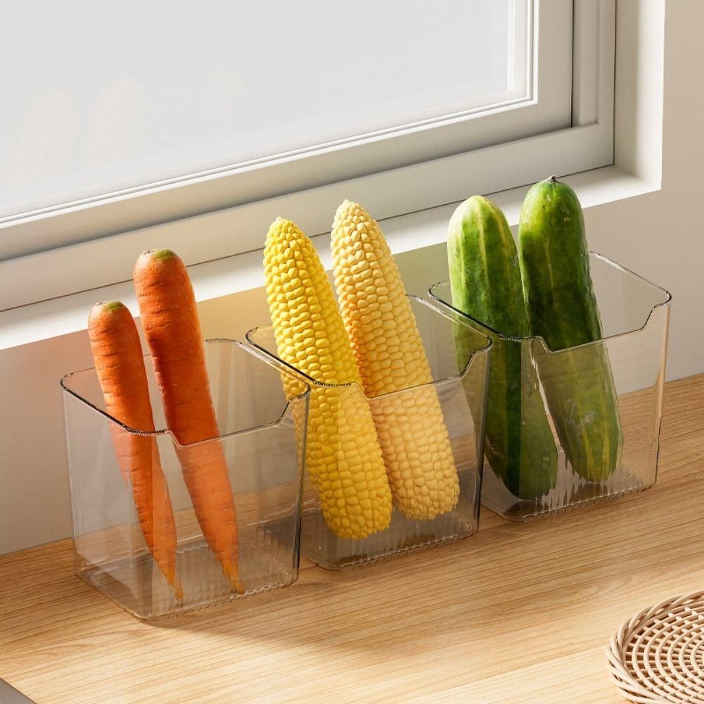 Giá sắp xếp tủ lạnh YOKEY, Dụng cụ sắp xếp nhà bếp Hộp lưu trữ cửa bên tủ lạnh đa chức năng, Bảo quản tươi Giá phân loại thực phẩm Hộp lưu trữ thực phẩm