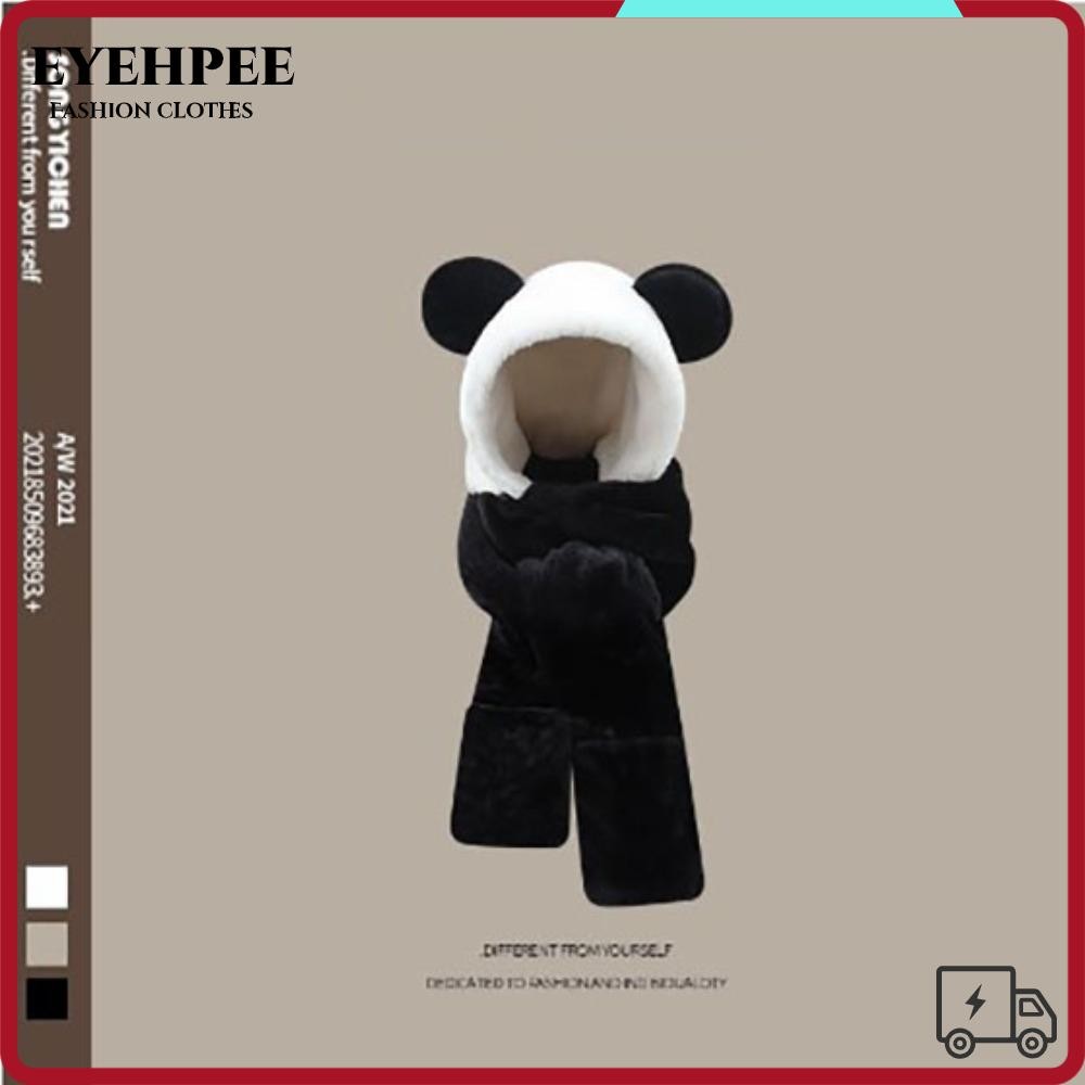 Mũ Black White Panda Lei Feng, Mũ bảo vệ tai ấm áp thoáng khí mùa thu