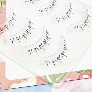 Lông mi giả dưới thực tế 5 cặp Hiệu ứng 3D Mềm mại Thoải mái Không gây kích ứng Lông mi