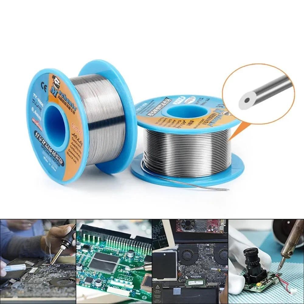 MECHANIC TY-V866 0.2 / 0.3 / 0.4 / 0.5 / 0.6 / 0.8mm Sn63 / Pb37 Lõi nhựa mềm 183°C Điểm nóng chảy Dây hàn Công cụ hàn 1.0-3.0%