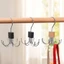 Móc treo MONOSTYLE, Móc tủ quần áo xoay bằng gỗ, Dụng cụ sắp xếp đai đa năng không dấu vết sáu móng vuốt