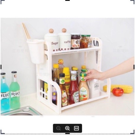 {GIÁ HỦY DIỆT} Kệ đựng gia vị 2 Kệ để đồ thông minh 2 tầng đa năng tiết kiệm không gian Babee