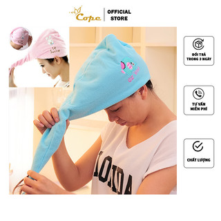 Khăn lau khô gội đầu quấn tóc gọn, khăn ủ tóc tiện lợi