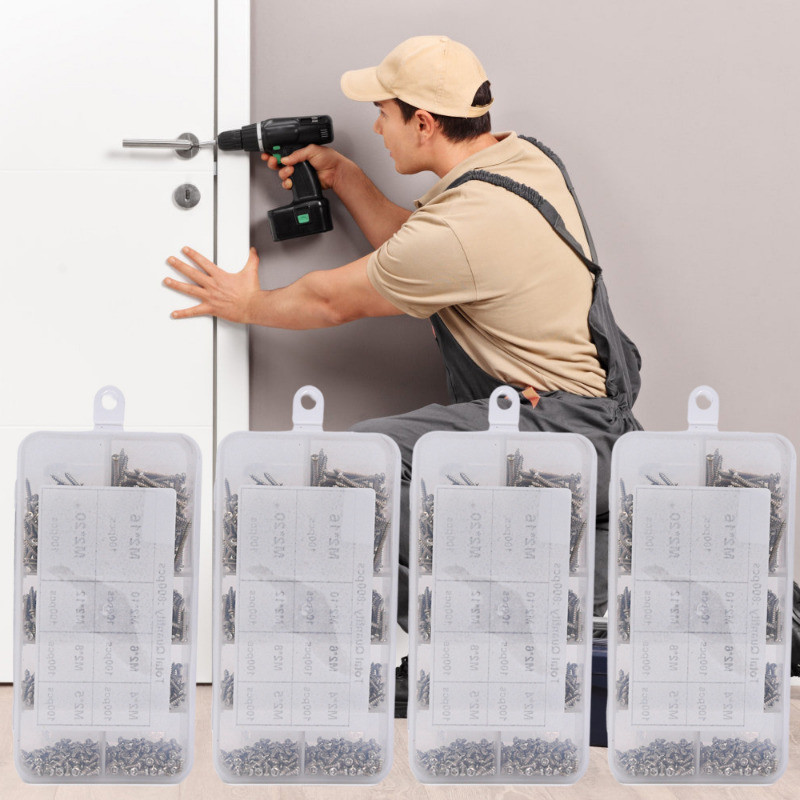 [Đặc sắc] 10-800 Ốc vít tự khai thác bằng thép Carbon - Chốt sửa chữa nội thất - Móng tay tự khoan - Phụ kiện phần cứng - Độ cứng mạnh, bền, chống gỉ
