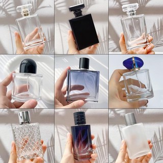 100ML Dung Tích Lớn Rỗng Chai Nước Hoa Có Thể Đổ Lại Thủy Tinh Fine Mist Xịt Chai Nước Hoa Atomizer Đen