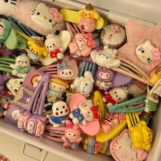 (21 món) Kẹp tóc bên Sanrio Bangs Kẹp tóc hoạt hình Hàn Quốc dễ thương Phụ kiện tóc phù hợp