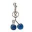 Exhila Portable Blue Cherry Móc chìa khóa Phụ kiện treo độc đáo cho chìa khóa và ba lô