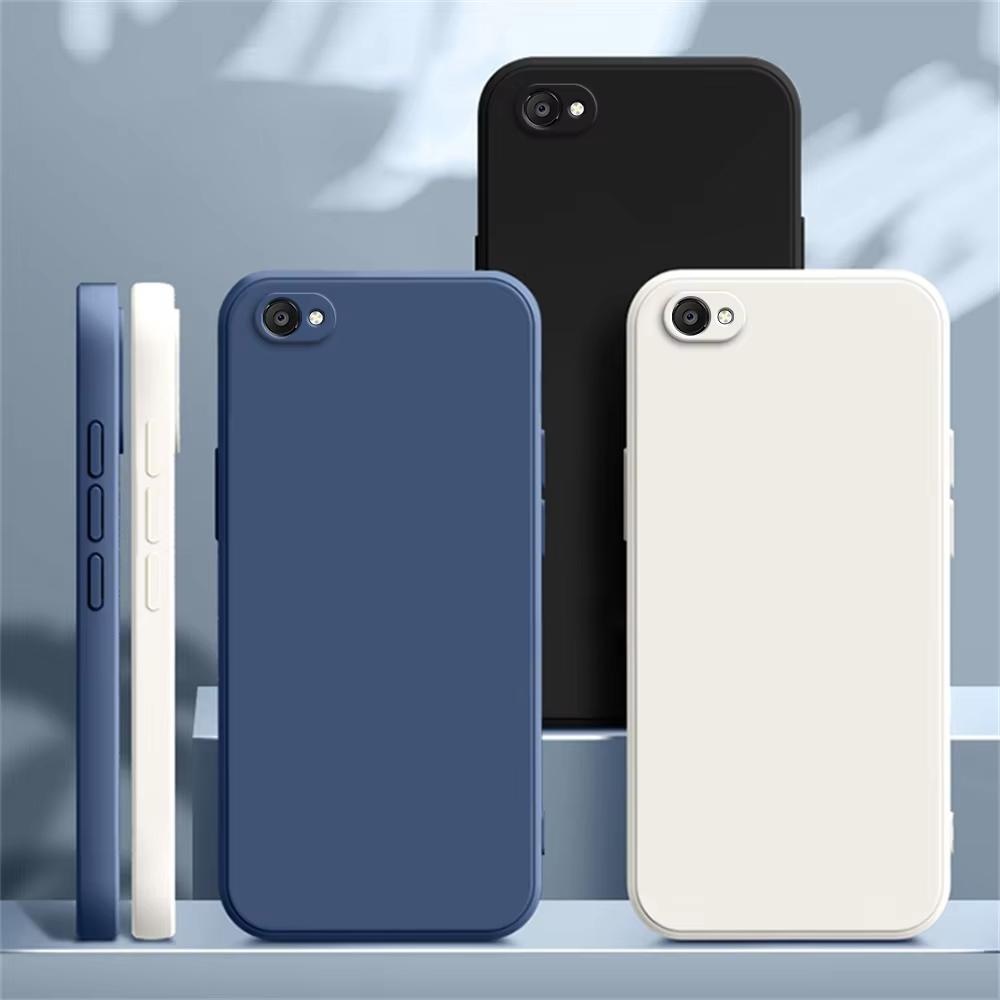 Tương thích cho iPhone 7 8 6 6S Plus XS XR SE SE2 SE3 5 5S Vỏ silicon lỏng cạnh thẳng Vỏ mềm TPU bảo vệ điện thoại di động
