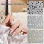 1 Miếng Dán Móng Tay Ngôi Sao Đen Trắng Không Đều Pentagram Đề Can Hồng Laser Sáng Bóng Lấp Lánh Ánh Sao Làm Móng Tay Đồ Trang Trí Thanh Trượt [Làm Đẹp]