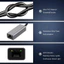 Bộ chuyển đổi Ethernet 1000Mbps USB 3.0 Type C sang RJ45 Card mạng Android USB Lan Cáp Internet cho MacBook PC Windows XP 7 8 10