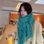 Khăn choàng Cashmere mùa đông CHEESELY, Khăn quàng cổ tua dài màu trơn Mohair, Khăn choàng dày mềm mại ấm áp quấn nữ