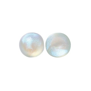 Cùng Phong Cách 18mm Giả Tưởng Bầu Trời Đầy Sao Cực Quang Lấp Lánh Hạt Cảm Giác Tròn Acrylic Miếng Dán DIY Trang Sức