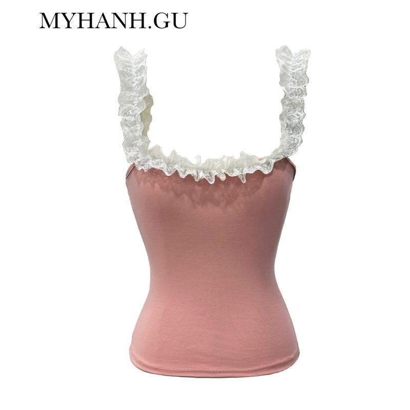 Áo 2 dây ren mặc được 2 kiểu siêu cưng (0A13)- MYHANH.GU