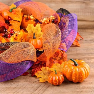 Diy Giáng Sinh Hoa Vòng Hoa Lưới Xmas Cây Ruy Băng Trang Trí Đám Cưới Giáng Sinh Quà Tặng Gói Ruy Băng
