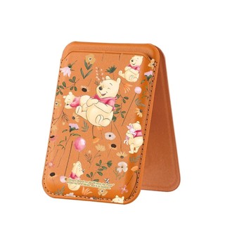 Happy Winnie The Pooh Họa Tiết Ví Cho iPhone 16 15 14 13 12 11 Pro Max Plus Thẻ Da Điện Thoại Cho Ốp Lưng Túi Bao