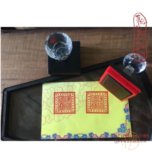 ẤN TRIỆN DẤU FLASH TAM BẢO - NGỌC HOÀNG - LIÊN HOA ( DẤU LIỀN MỰC THẨM THẤU ) có miễn phí vận chuyển