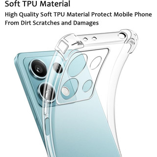 Ốp Lưng Cho Xiaomi Redmi Note 14 13 Pro Plus 13Pro + 14Pro + Note13Pro Note14Pro 4G 5G Trong Suốt Acrylic Mềm TPU Vỏ Điện Thoại Silicon Túi Khí Chống Rơi Vỏ Chống Sốc