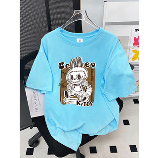 HIIXIIVI Mới 100% Cotton Áo Thun Tay Ngắn Oversize Người Phụ Nữ Baggy Rời Cổ Tròn Áo Nữ Độc Đáo Tee 2025 Lives