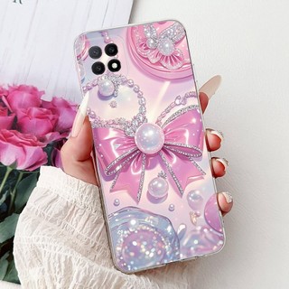 Dành Cho OPPO A53 5G Ốp Lưng Hoa Đẹp Đá Cẩm Thạch Mềm Mại Trong Suốt Silicon Điện Thoại Cho OPPO A72 A73 5G CPH2161 Vỏ Chống Sốc