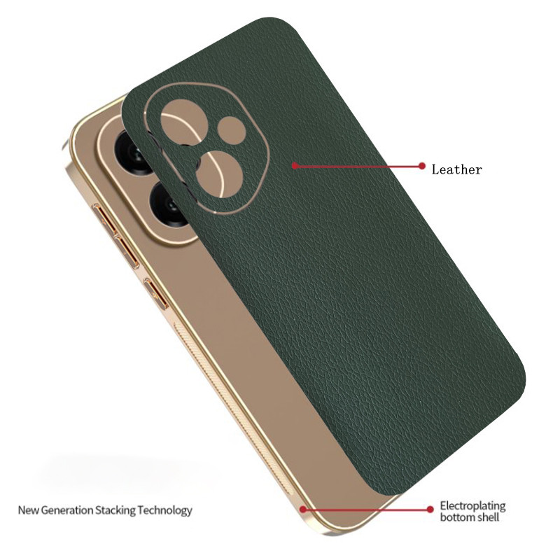 Ốp Lưng Cho Honor 400 Pro 400Lite Da Màu Trơn Siêu Mỏng Mạ Điện TPU Edge Chống Rơi Vỏ Điện Thoại