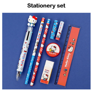 [SANRIO] Bộ văn phòng phẩm KITTY / Kéo Hellokitty Bút bi Bút bi Bút tẩy bút chì