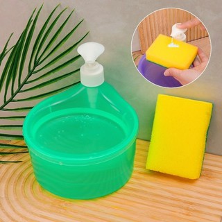 Hộp đựng chất lỏng làm sạch bằng nhựa 2 trong 1 chất lượng cao - Khay xốp gia dụng thực tế phong cách đơn giản