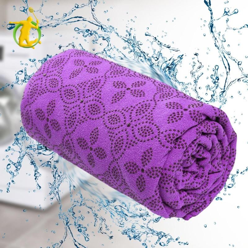 Khăn tập yoga chống trượt microfiber, dùng cho thể thao tại nhà và du lịch, phù hợp pilates