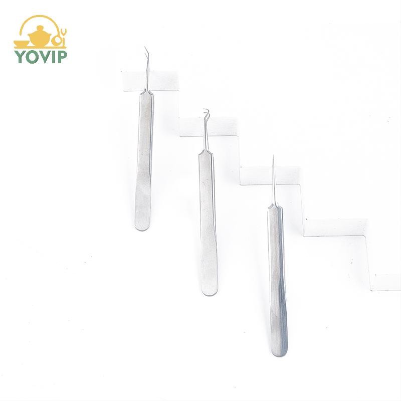 YOVIP Nhíp Kim Mụn Đầu Đen Loại Bỏ Mụn Đầu Nhọn Uốn Cong Dụng Cụ Chăm Sóc Mặt VN