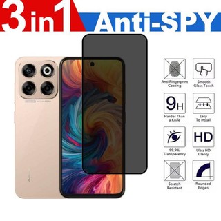 Dành Cho ZTE Axon 70 4G Kính Cường Lực Riêng Tư Cho ZTE Axon 60 Lite Ultra 4G 5G Bảo Vệ Màn Hình Chống Gián Điệp 3 Trong 1 Full Cover Có Bảo Vệ Camera + Phim Mặt Sau