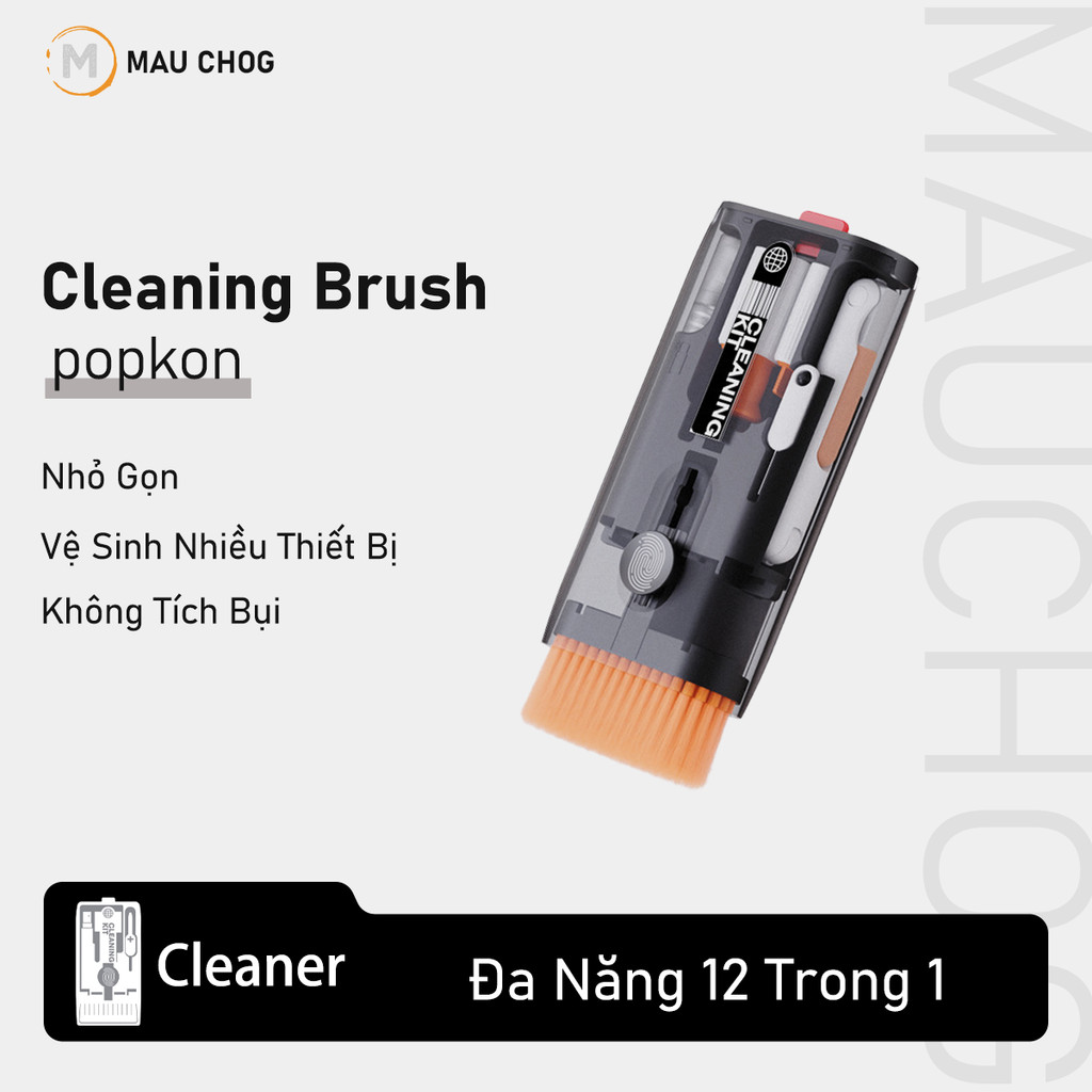 Bộ Dụng Cụ Vệ Sinh Đa Năng Nhỏ Gọn 12 Trong 1 Cho iPhone iPad Macbook Laptop Bàn Phím Tai Nghe
