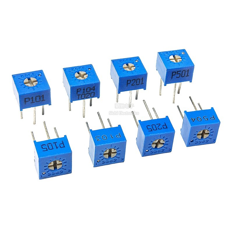 3362P Có Thể Điều Chỉnh Điện Áp Chính Xác 1K2K5K10K20K50K100K200K500K 100R-1M 103