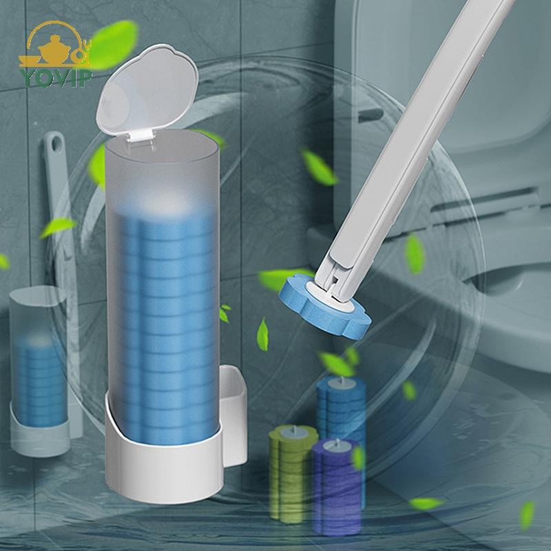 YOVIP 18 / 36 Chiếc Bàn Chải Vệ Sinh Dùng Một Lần Thay Thế Vệ Sinh Bộ Bát Làm Sạch Bàn Chải Wc Dụng Cụ Phụ Kiện VN