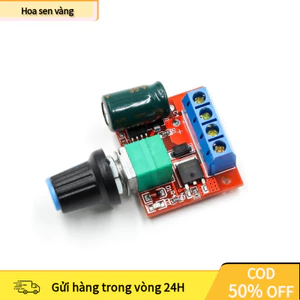 【24H】Mạch Điều Khiển Tốc Độ Động Cơ PWM DC Mini – Dải Điện Áp 4.5V–35V, 5A, Điều Tốc 12V 24V Linh Hoạt