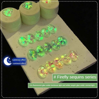 ANNIES Gel móng dạ quang Firefly Sequin Series, kim sa lấp lánh, đa sắc, trị liệu móng nghệ thuật cho tiệm
