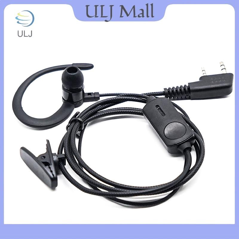 Tai nghe ULJ EarHook cho BF760 BF996 Walkie Talkie Walkie Talkie Tai nghe Mic K-Plug Tai nghe vô tuyến hai chiều Ham có dây.