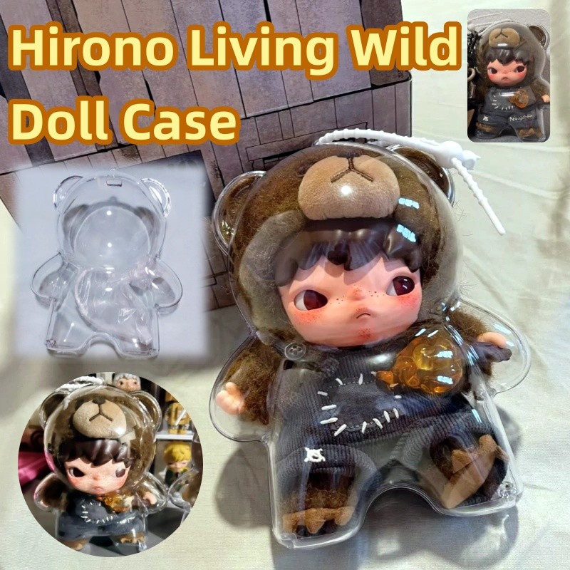 2 Chiếc Hộp Đựng Búp Bê Di Động Cho Hirono Living Wild Doll Chống Thấm Nước Chống Bụi Vỏ Lulupig HD Hộp Bảo Vệ Trong Suốt (Không Có Búp Bê)