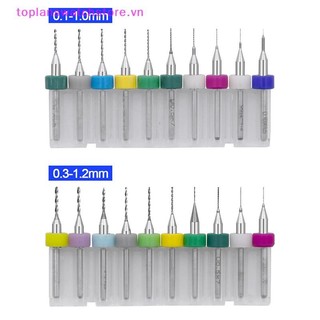 Toplanswatchstore 10 Cái / bộ 0.1 Mm-1.2 Mm Chất Lượng Cao Hợp Kim Cứng In PCB Bảng Mạch Carbide Micro Khoan Bits Tool 0.1mm 1.2mm VN