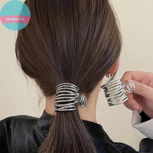 Sund Thời Trang Kim Loại Không Đều Vuốt Tóc Nữ Bé Gái Chống Trơn Trượt Chắc Chắn Giá Đỡ Cao Đuôi Ngựa Khóa Cho Tóc Dài Dày VN