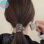 Sund Thời Trang Kim Loại Không Đều Vuốt Tóc Nữ Bé Gái Chống Trơn Trượt Chắc Chắn Giá Đỡ Cao Đuôi Ngựa Khóa Cho Tóc Dài Dày VN