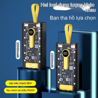 Pin Dự Phòng 30000mAh, Sạc Nhanh 66W, Màn Hình LED, Thiết Kế Công Nghiệp, Dung Lượng Lớn, Sạc Siêu Nhanh